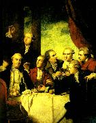 Sir Joshua Reynolds members of the society of dilettanti oil painting
